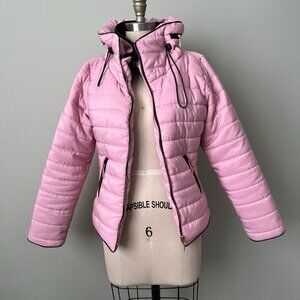 Pretty Little Thing Pink Mara Puffer Size 8